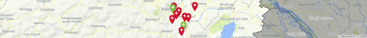 Map view for Pharmacies emergency services nearby Ebreichsdorf (Baden, Niederösterreich)